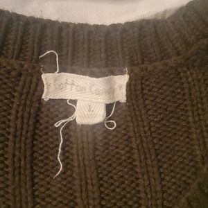 Dark green sweater dress